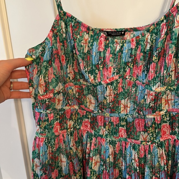 Floral spaghetti strap dress with Bussiere style top - Picture 6 of 7